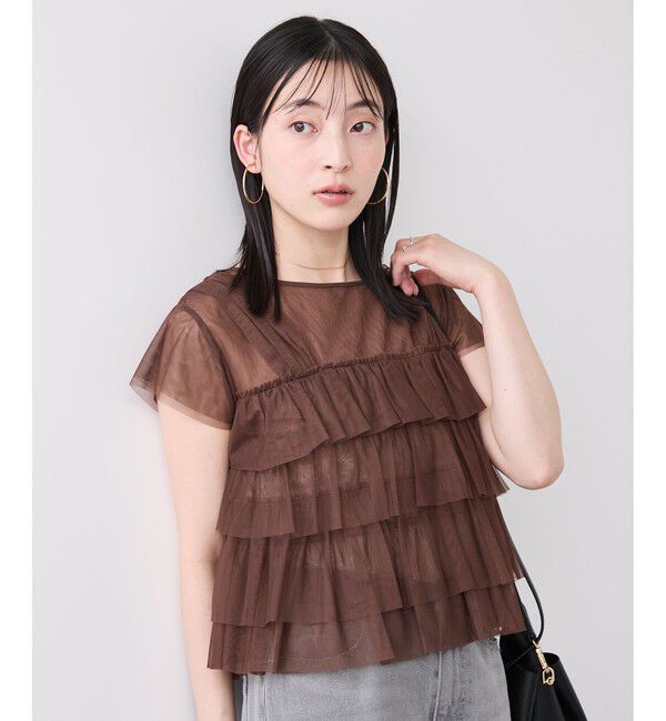VIS「前後2WAYチュールティアードプルオーバー」|Tシャツ・カットソー|