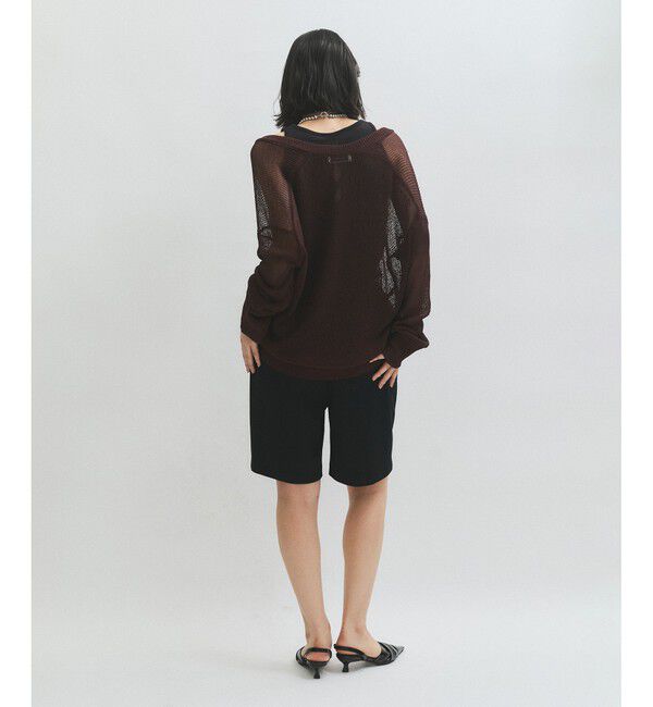 ADAM ET ROPE'「シアーVネックトップス」|Tシャツ・カットソー|