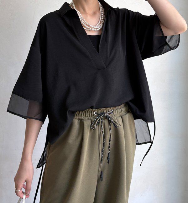  「【WEB限定】 シアーミックススキッパーシャツ」|シャツ・ブラウス|