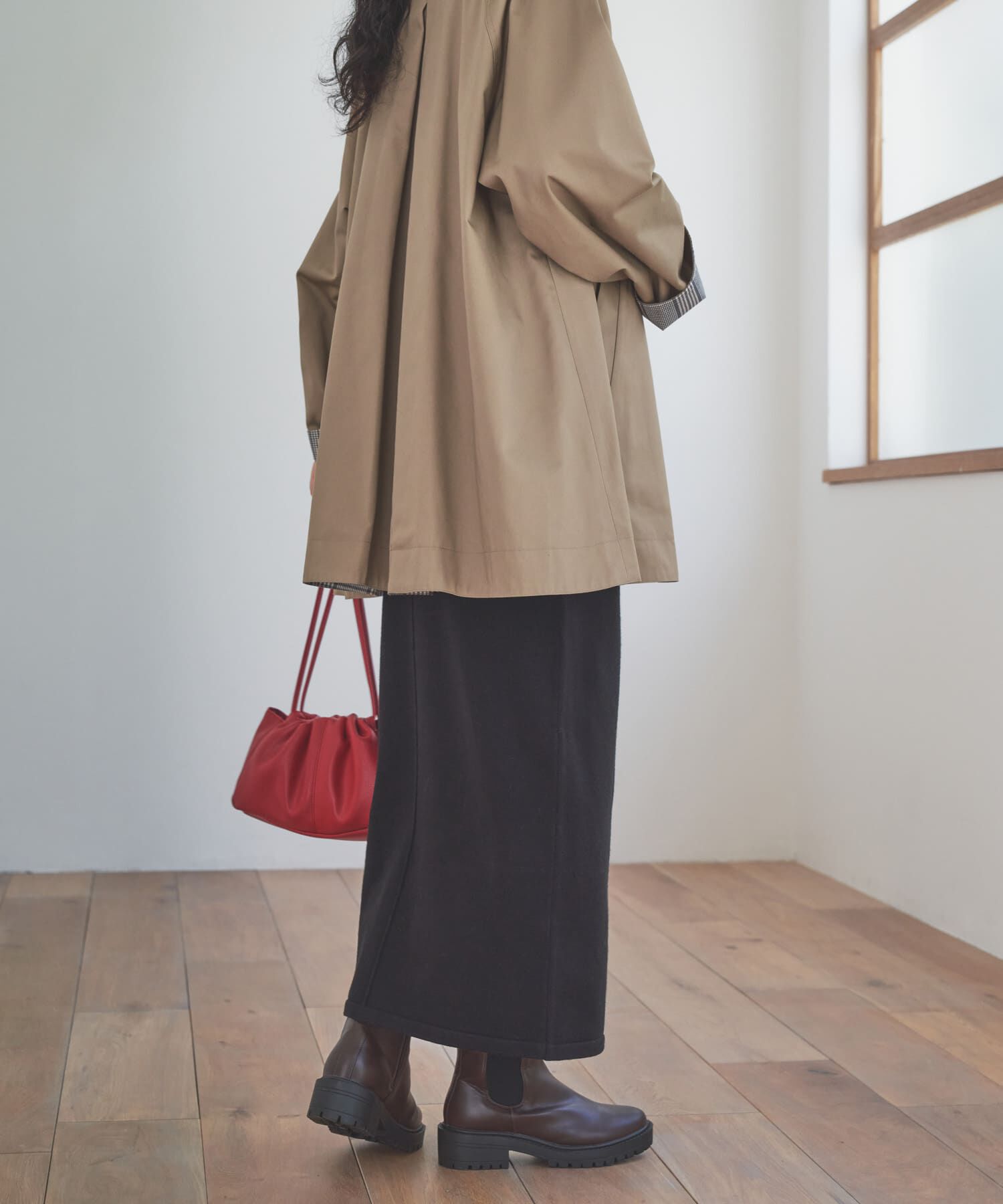 URBAN RESEARCH DOORS「『仁村紗和さん着用』『UR TECH 200日ニット』ストレートスカート」|スカート|