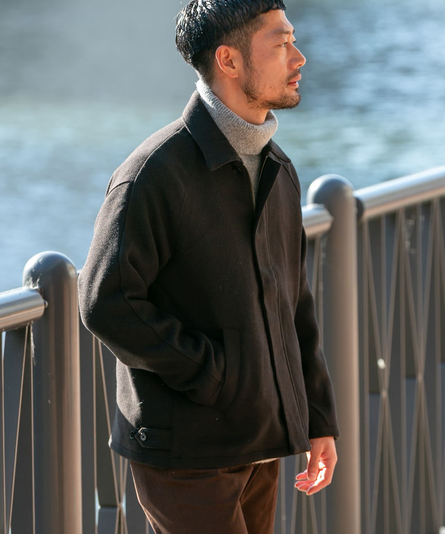 URBAN RESEARCH ROSSO「『XLサイズあり』light meltonブルゾン」|ブルゾン・スタジャン|