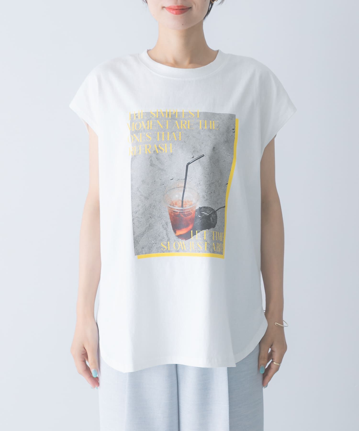 URBAN RESEARCH ROSSO「CHIGNON　PHOTOプリントフレンチ」|Tシャツ・カットソー|