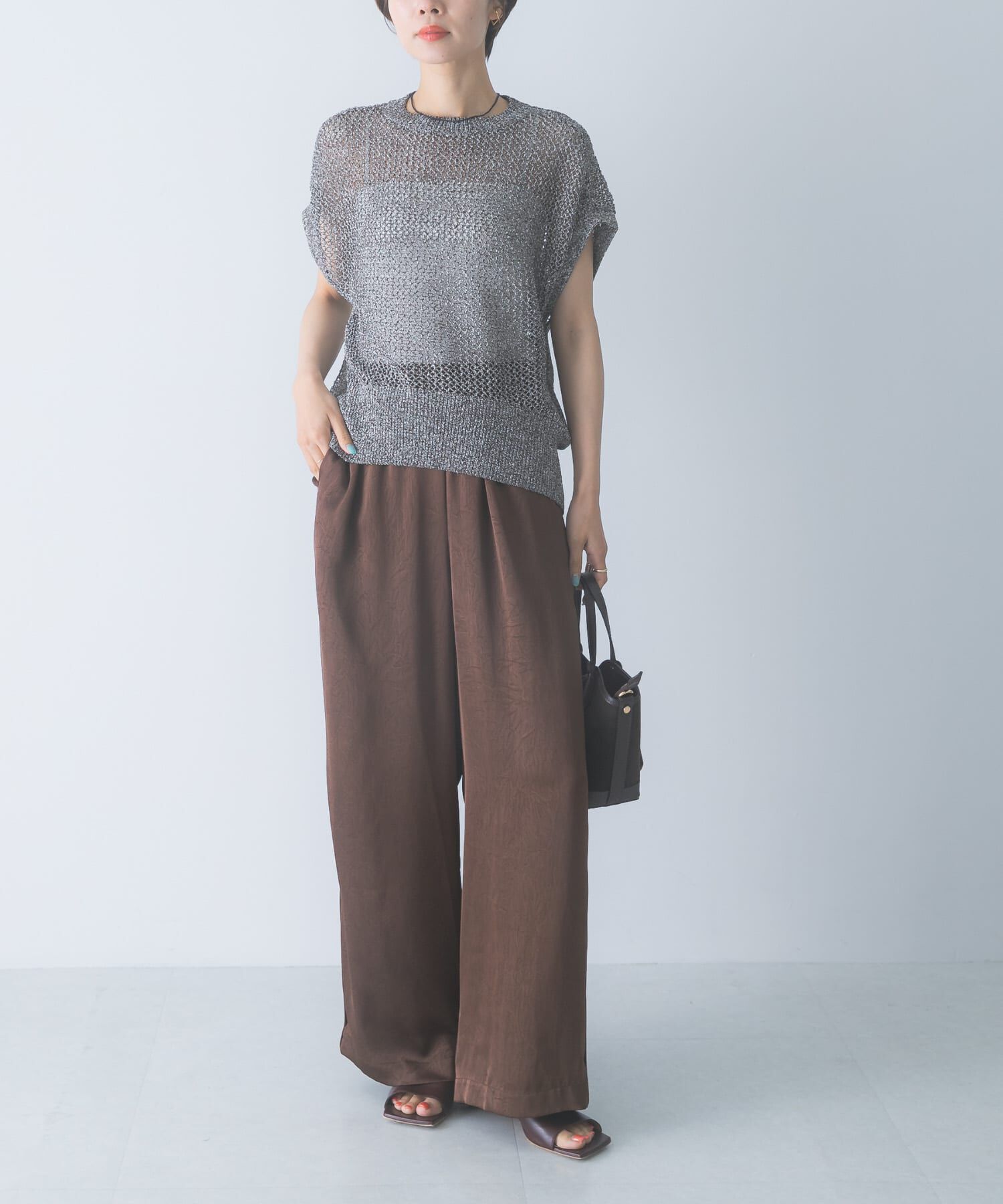 URBAN RESEARCH ROSSO「サテンイージーストレートパンツ」|その他|