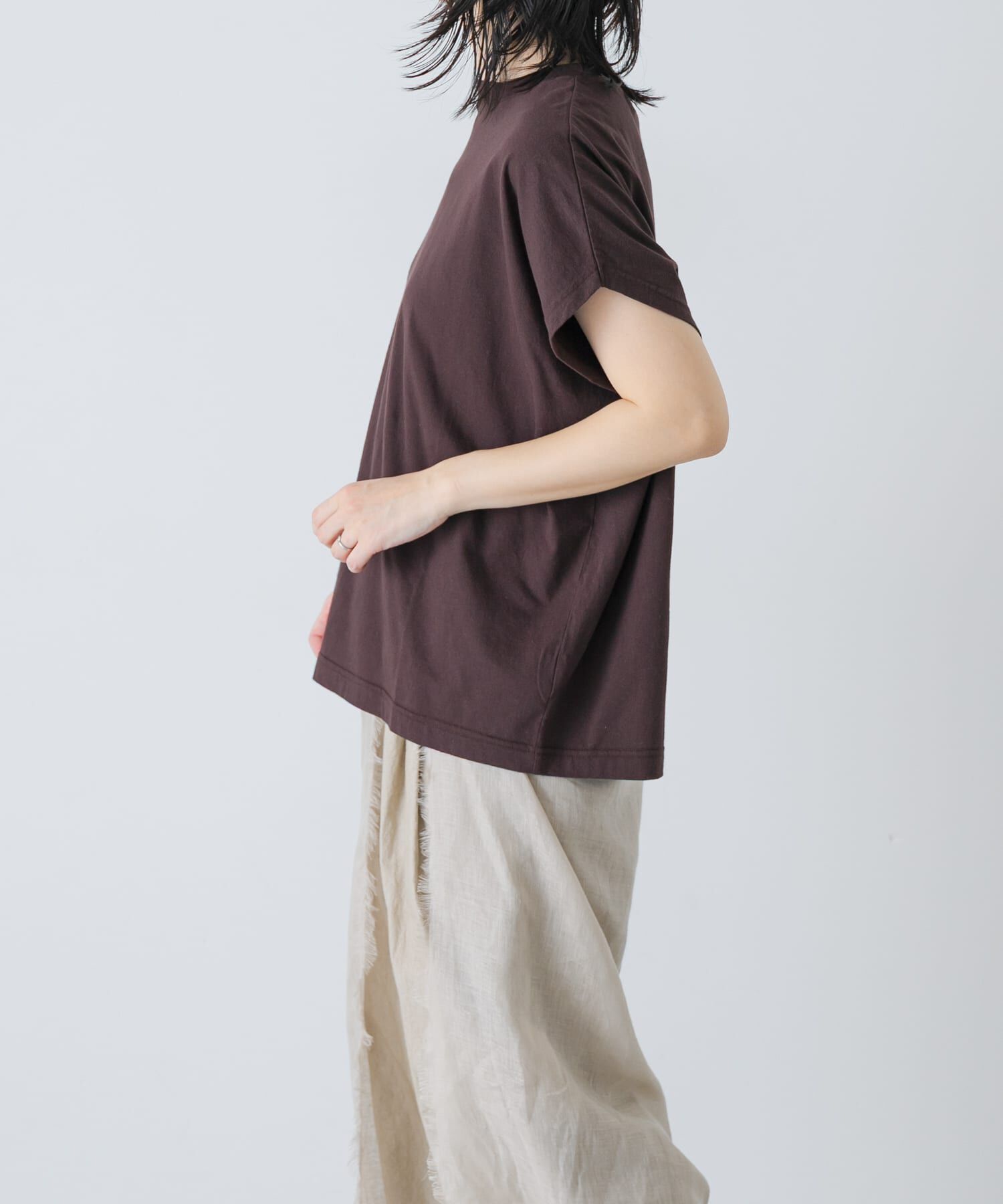かぐれ「フレンチスリーブカットソー」|Tシャツ・カットソー|