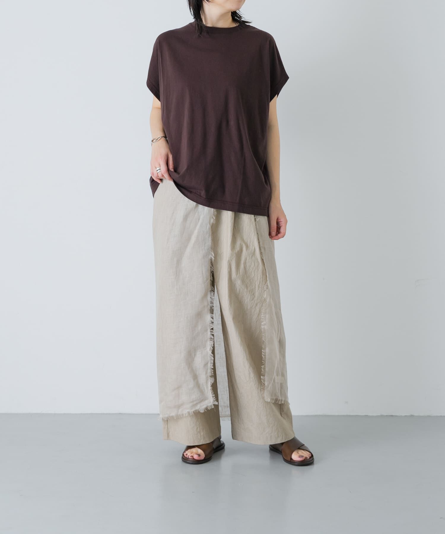 かぐれ「フレンチスリーブカットソー」|Tシャツ・カットソー|