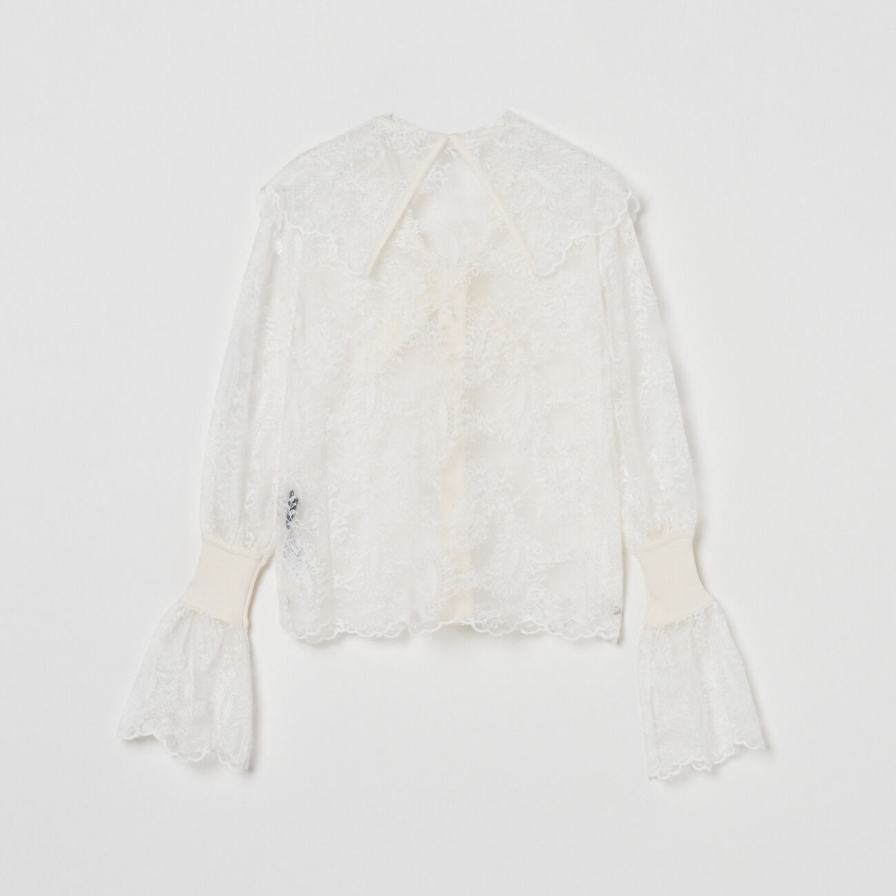  「boussole LACE BIG COLLAR 2way BLOUSE」|シャツ・ブラウス|