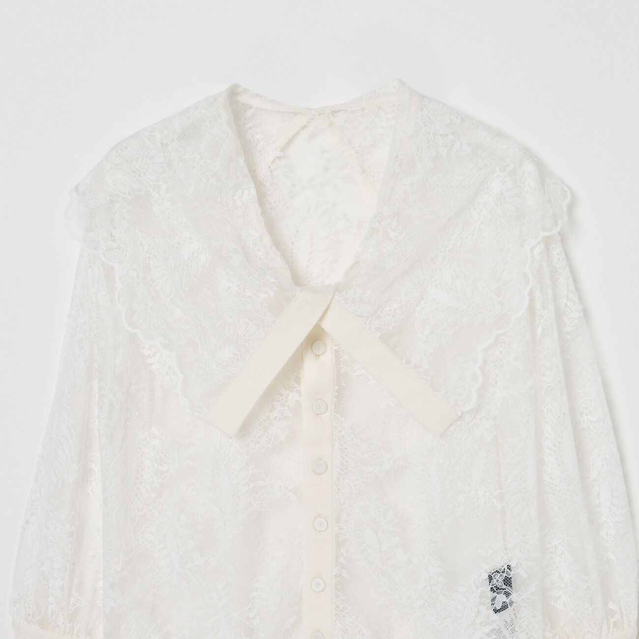  「boussole LACE BIG COLLAR 2way BLOUSE」|シャツ・ブラウス|