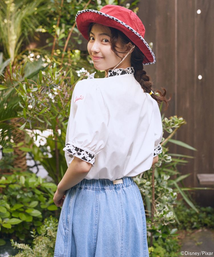 earth music&ecology「【WEB・一部店舗限定】ヴィンテージ風フリルブラウス/TOY STORY」|シャツ・ブラウス|