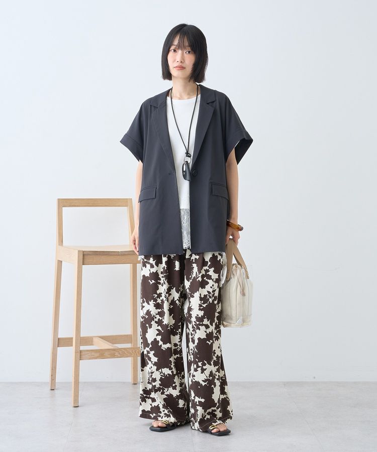 AMERICAN HOLIC「【接触冷感】裾レース半袖プルオーバー」|Tシャツ・カットソー|