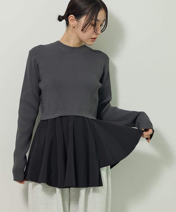 Green Parks「・ELENCARE DUE ハイブリットハイネックニット」|ニット・セーター|