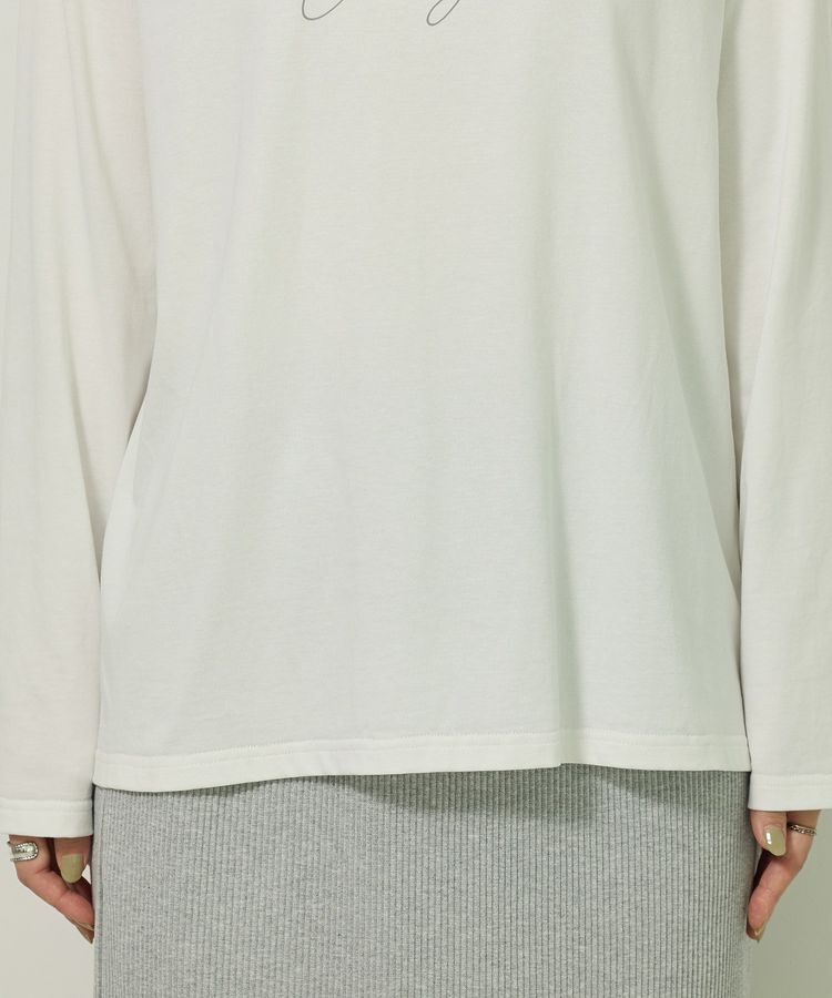 Green Parks「キレイ目ロゴ長袖Tシャツ」|Tシャツ・カットソー|