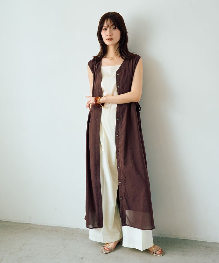YECCA VECCA「ボートネックサテンキャミ」|キャミソール|