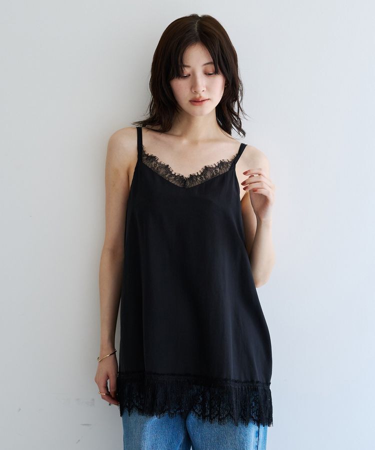 YECCA VECCA「レースキャミソール」|キャミソール|Black