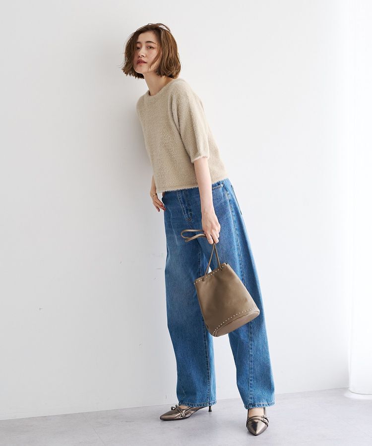 YECCA VECCA「【MILLELA FIRENZE】スタッズ巾着バッグ」|ハンドバッグ|