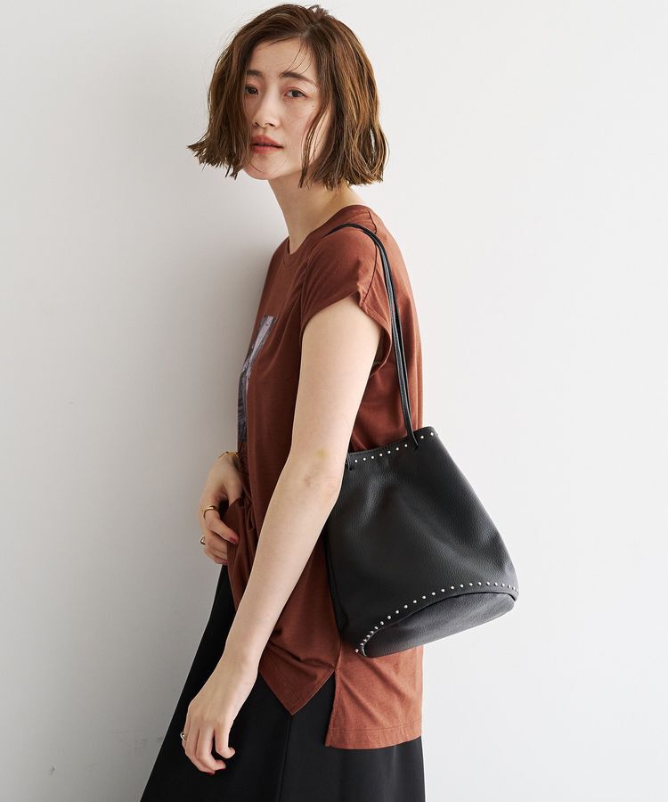 YECCA VECCA「【MILLELA FIRENZE】スタッズ巾着バッグ」|ハンドバッグ|