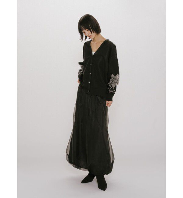 MIDIUMISOLID「MIDIUMISOLID for Ladies シアーロングバルーンスカート」|スカート|