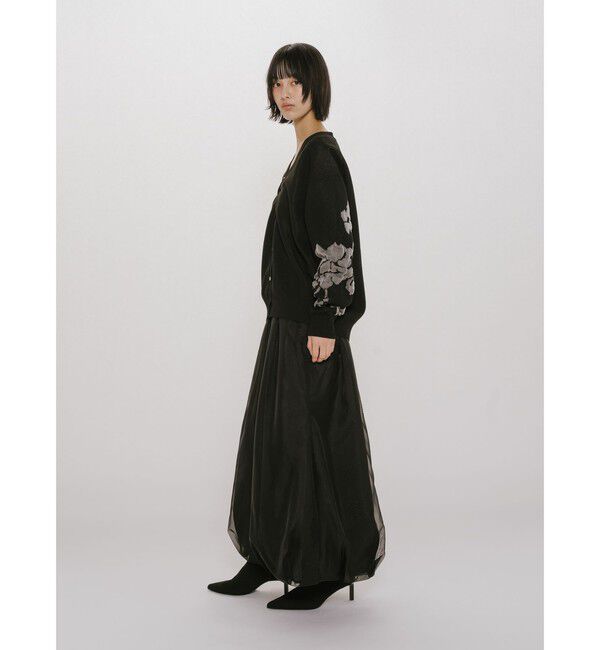 MIDIUMISOLID「MIDIUMISOLID for Ladies シアーロングバルーンスカート」|スカート|