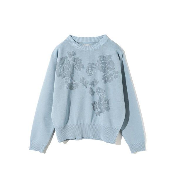 MIDIUMISOLID「MIDIUMISOLID for Ladies フラワージャカードプルオーバー」|ニット・セーター|