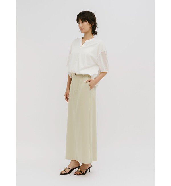MIDIUMISOLID「MIDIUMISOLID for Ladies ラインナロースカート」|スカート|