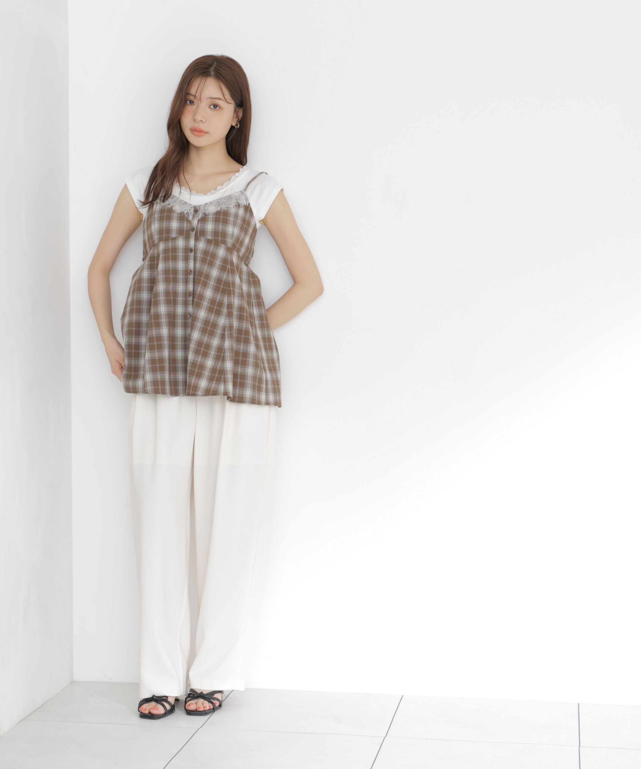 PROPORTION BODY DRESSING「＜a/mie＞レイヤードキャミソールビスチェ」|シャツ・ブラウス|