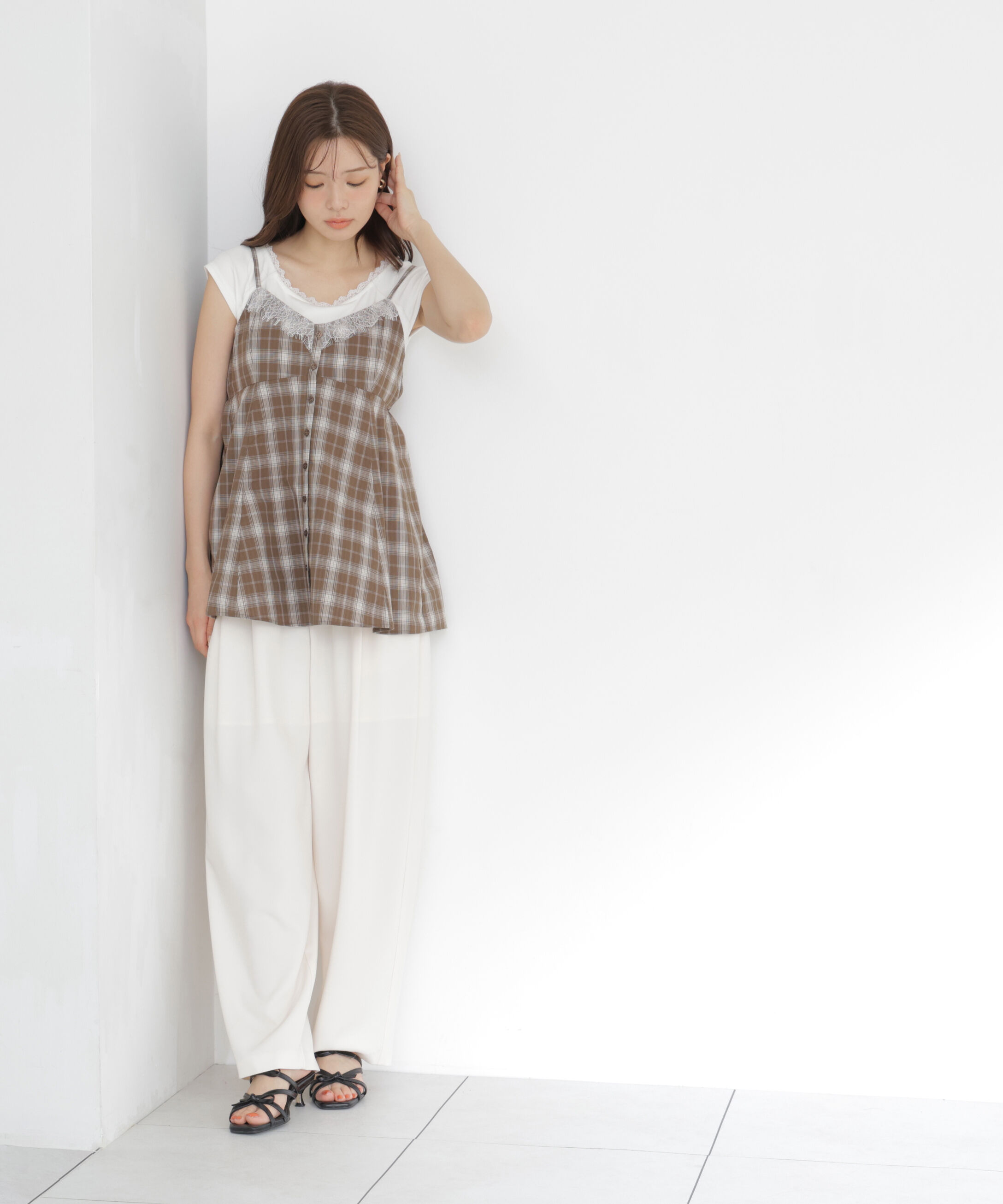 PROPORTION BODY DRESSING「＜a/mie＞レイヤードキャミソールビスチェ」|シャツ・ブラウス|