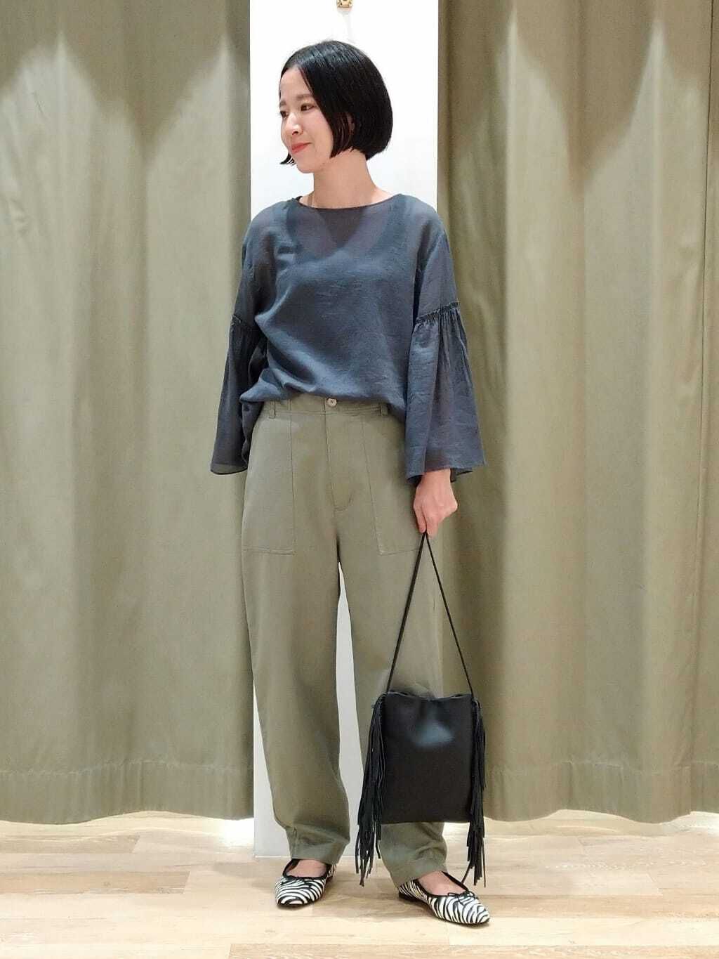  「◆綿ウールアムンゼンベルスリーブブラウス」|シャツ・ブラウス|