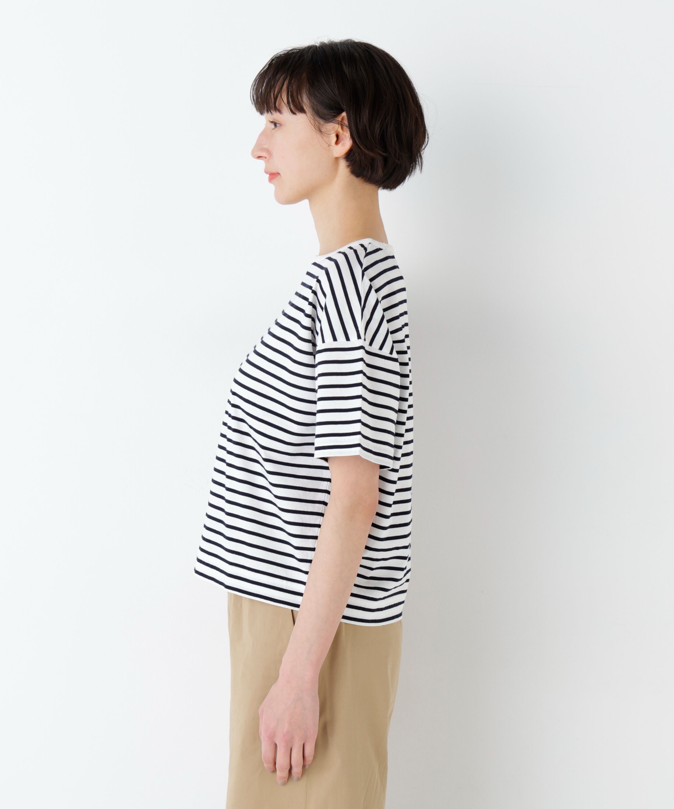  「ａｚｕｒｅｌａ　ｍｅｒ　ボーダーロゴＴシャツ」|Tシャツ・カットソー|