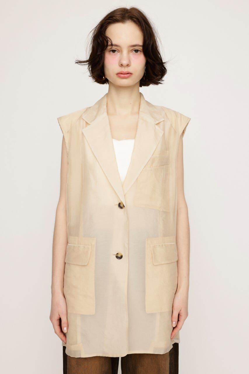 SLY「SHEER TAILOR ベスト」|ダウンベスト・ベスト|