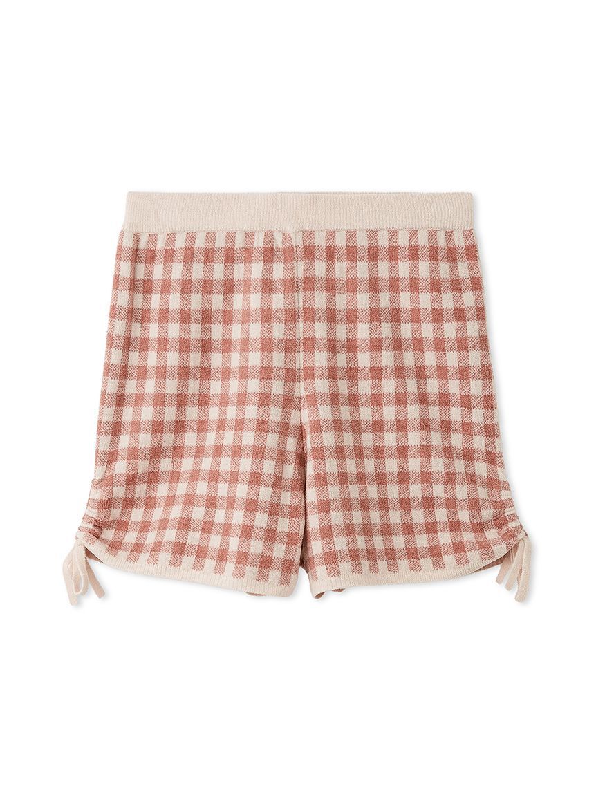 SNIDEL HOME「ギンガムニットショートパンツ」|ルームウェア|