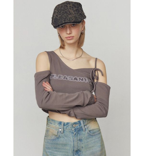 EMODA「レイヤードロゴロングスリーブTシャツ」|Tシャツ・カットソー|