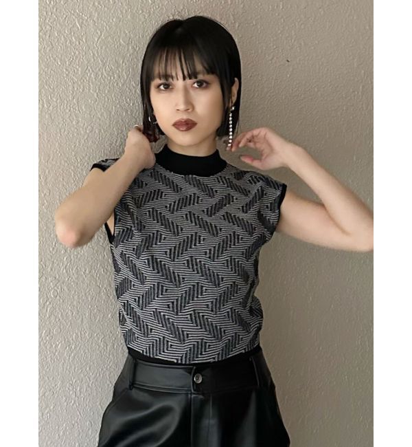 MURUA「ランダムパターンニットタンク」|ニット・セーター|