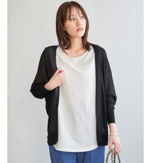 ikka「ドルマンニットトッパーカーディガン」|その他|