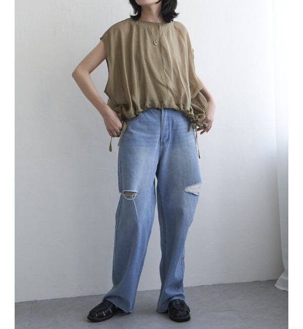 VENCE share style「ウエスト絞りフレンチブラウス」|シャツ・ブラウス|