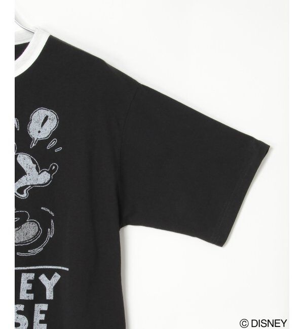 VENCE share style「ミッキーリンガーTシャツ」|Tシャツ・カットソー|