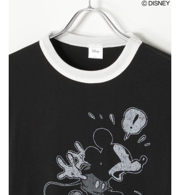 VENCE share style「ミッキーリンガーTシャツ」|Tシャツ・カットソー|