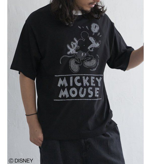 VENCE share style「ミッキーリンガーTシャツ」|Tシャツ・カットソー|