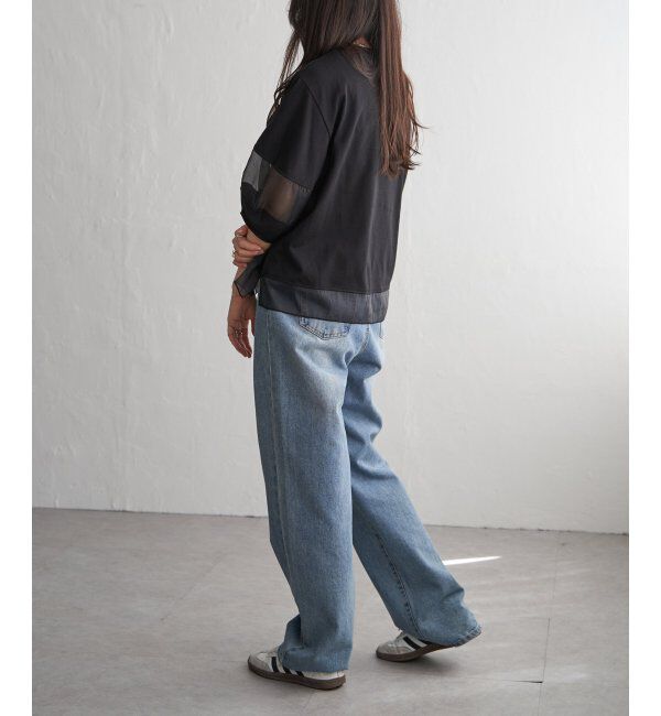 VENCE share style「袖オーガンジー切り替えプルオーバー」|その他|