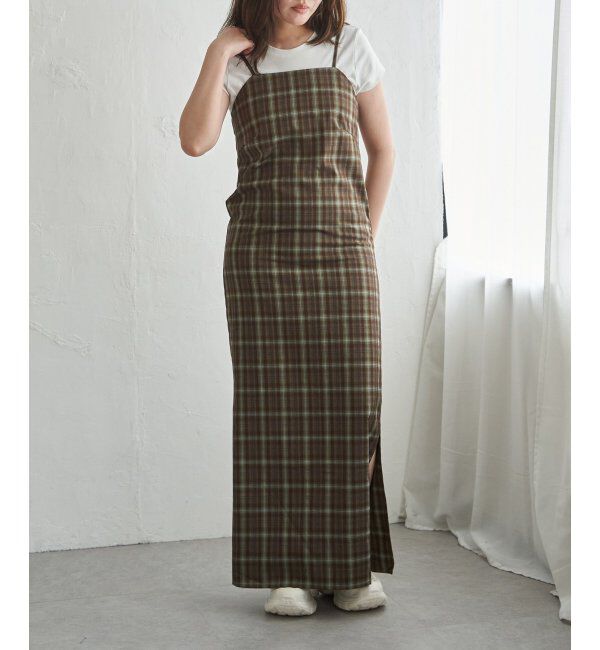 VENCE share style「チェック柄キャミワンピース」|ワンピース|