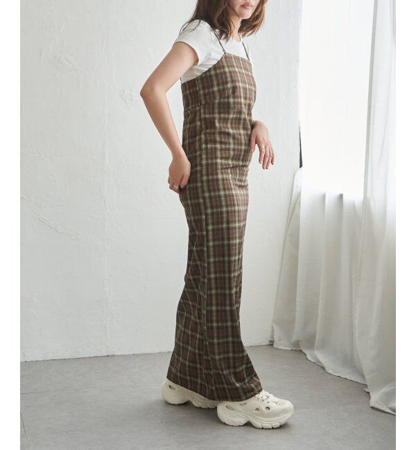 VENCE share style「チェック柄キャミワンピース」|ワンピース|