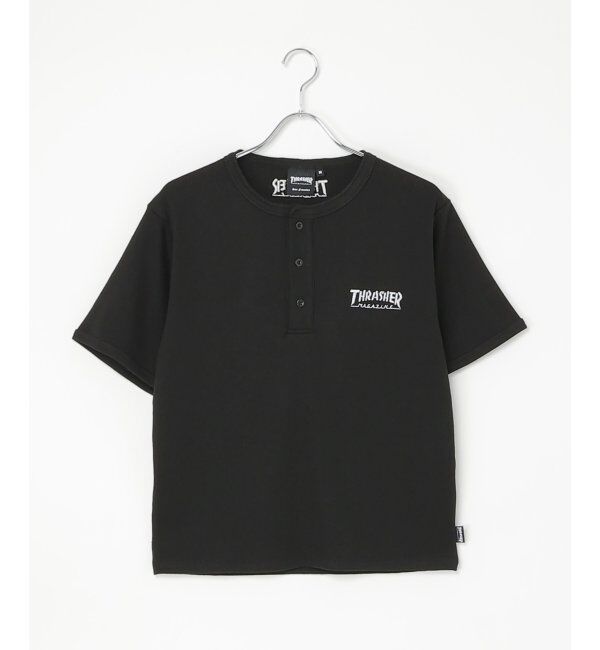 VENCE share style「【THRASHER ／スラッシャー】 リブヘンリーネックTシャツ」|Tシャツ・カットソー|