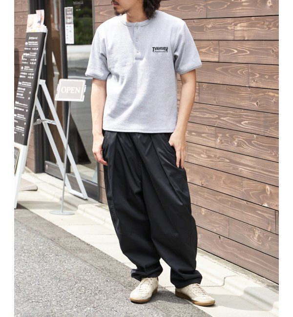 VENCE share style「【THRASHER ／スラッシャー】 リブヘンリーネックTシャツ」|Tシャツ・カットソー|