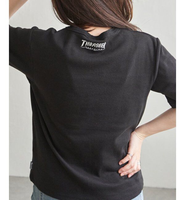 VENCE share style「【THRASHER ／スラッシャー】 リブヘンリーネックTシャツ」|Tシャツ・カットソー|