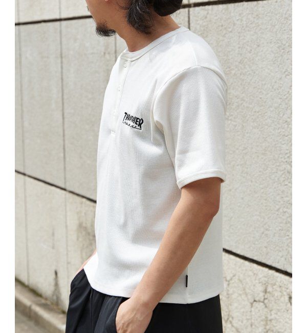 VENCE share style「【THRASHER ／スラッシャー】 リブヘンリーネックTシャツ」|Tシャツ・カットソー|