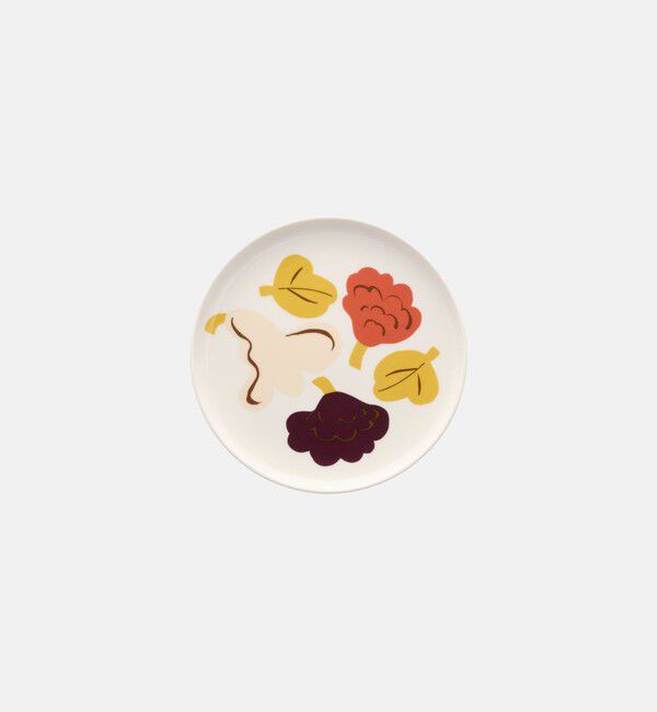 Marimekko「Kukasta kukkaan プレート 20cm」|その他|ﾎﾜｲﾄ&times;ﾊﾞﾆﾗ&times;ﾌﾟﾗﾑ