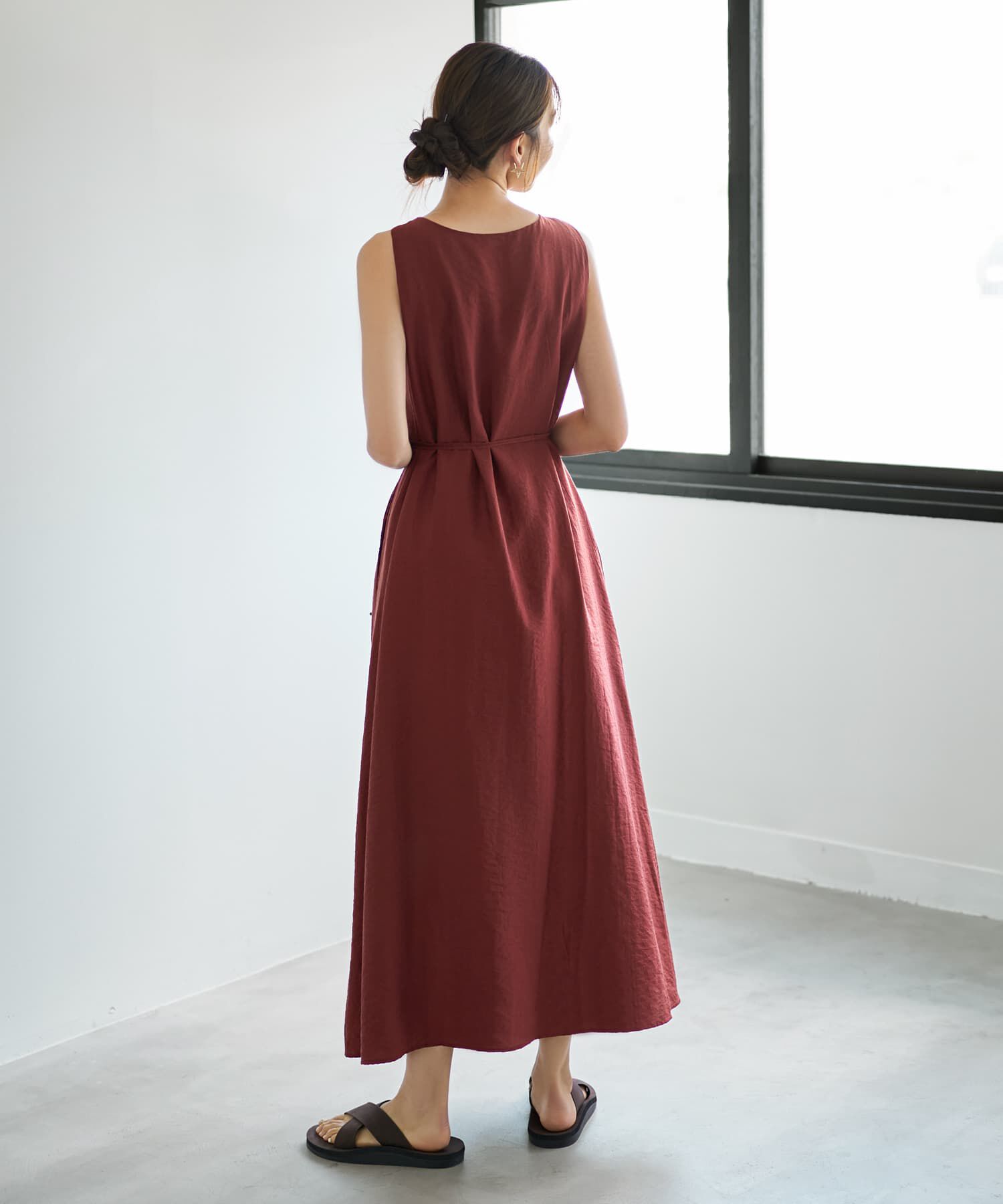 STYLE DELI「前後2WAYひねりVネックワンピース」|ワンピース|