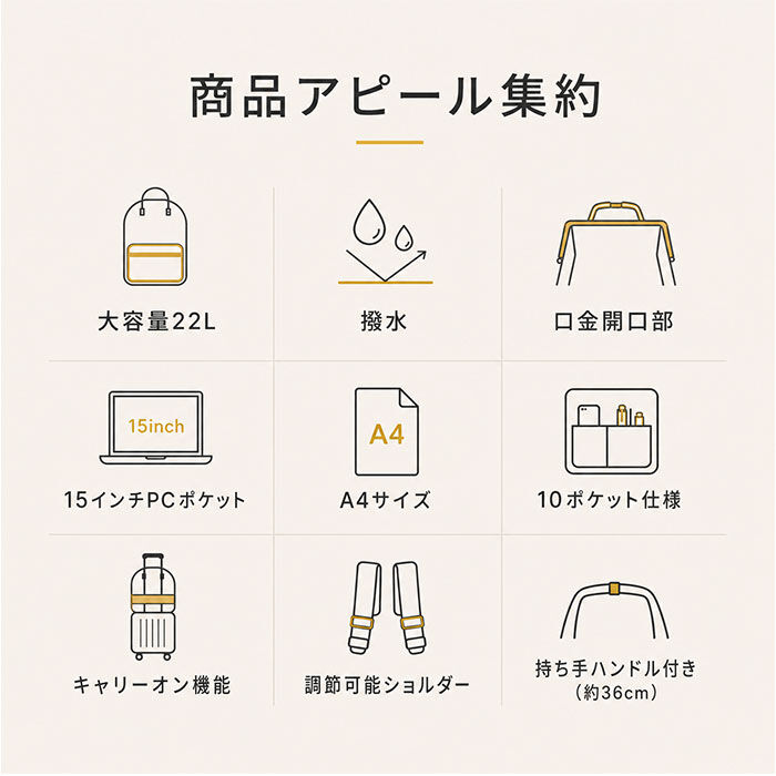 anello「アネロ リュック anello ATB2521N 通販 リュックサック デイパック バックパック」|リュック|
