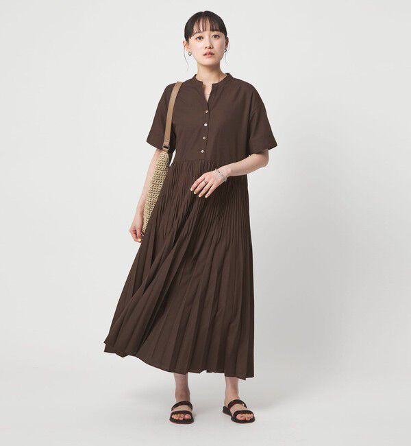 size SHORT/TALLあり］ワッシャー プリーツ ショートスリーブ