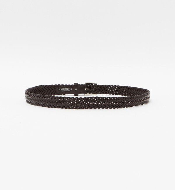 BEAUTY&YOUTH UNITED ARROWS「レザー メッシュ ベルト 25mm」|ベルト|