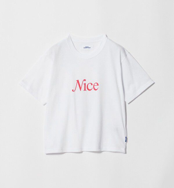 NICE WEATHER「＜NICE WEATHER＞ウィメンズ NICE ロゴ Tシャツ」|Tシャツ・カットソー|
