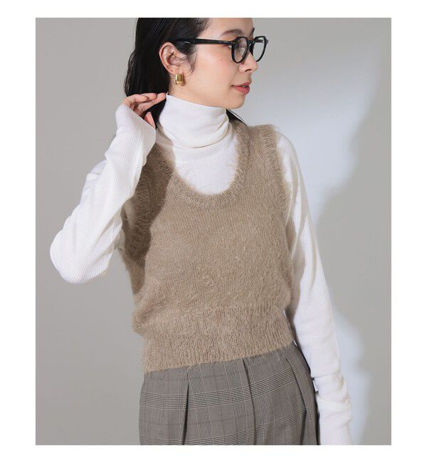 Demi-Luxe BEAMS 「AURALEE / BRUSHED SUPER KID MOHAIR KNIT TANK」|ニット・セーター|